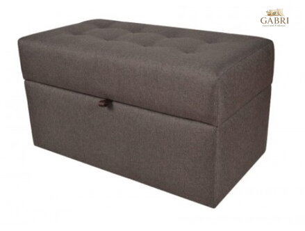 Taburet s úložným prostorem 75x40x42cm tkanina Sawana hnědá 03 - více barev