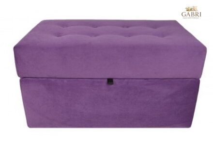  Taburet s úložným prostorem 75x40x42cm tkanina Casablanka fialová 661 - více barev