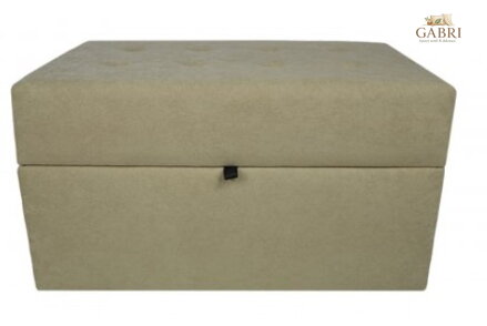  Taburet s úložným prostorem 75x40x42cm tkanina Suedine camel 11 - více barev