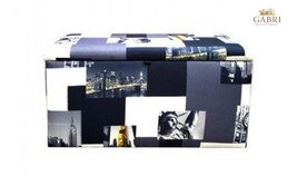  Taburet s úložným prostorem 80x40x42cm New York Taxi