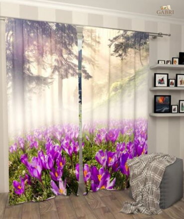 Exkluzivní zatemňovací závěsy Black out s potiskem 2x145x250cm - S71723
