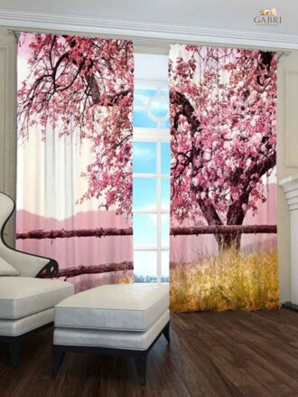 Exkluzivní zatemňovací závěsy Black out s potiskem 2x145x250cm -  S30386