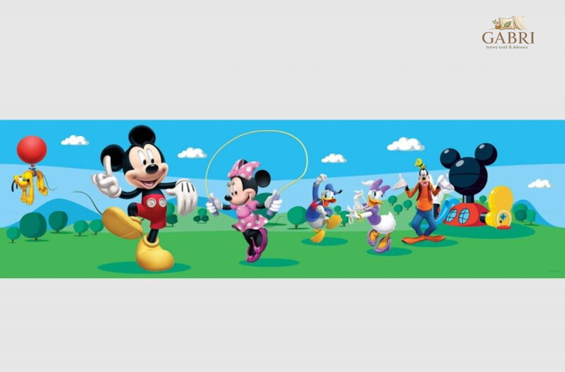 Samolepící bordura do dětského pokoje Disney Mickey - WBD 8079