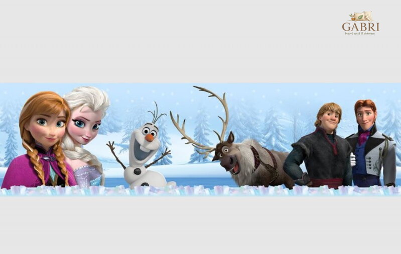 Samolepící bordura do dětského pokoje Disney Frozen - WBD 8083
