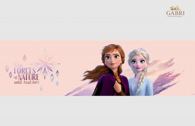 Samolepící bordura do dětského pokoje Disney Frozen - WBD 8158