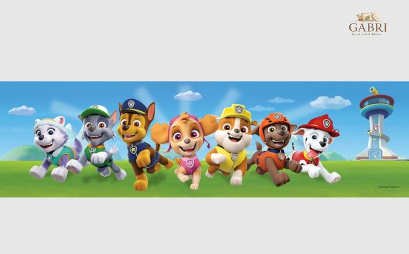 Samolepící bordura do dětského pokoje Disney Paw Patrol - WBD 8161