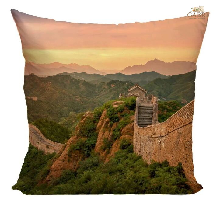 Fotopolštářek 40x40cm s efektem 3D - Čínská zeď