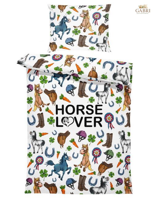 Povlečení z moderního materiálu Interlock fototisk 3D efekt - Horselover