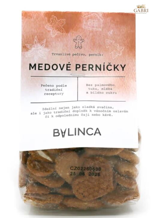 Trvanlivé pečivo, perník Bylinca - Medové perníčky 100g
