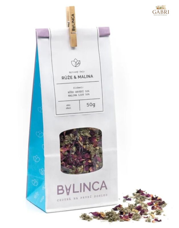 Bylinný čaj - Růže & Malina 50g 