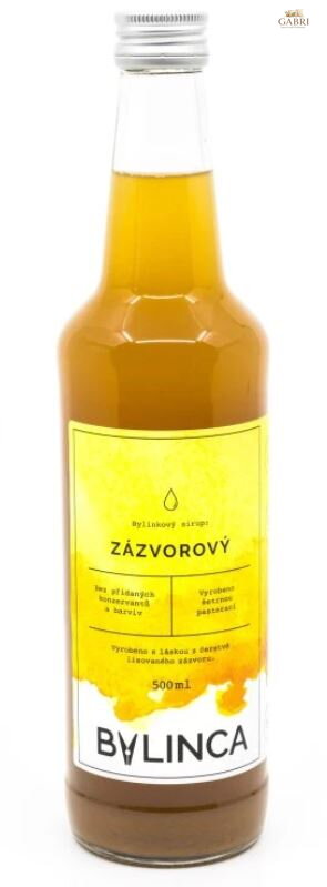 Bylinkový sirup - Zázvorový 500ml