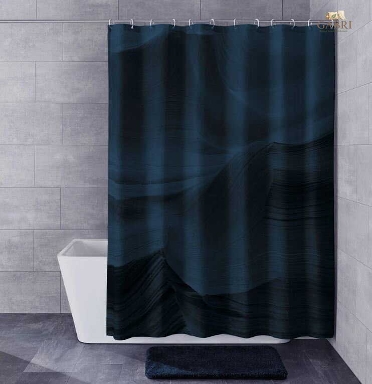 Koupelnový textilní závěs RcoCare 180x200cm - Mystic Navy 2026