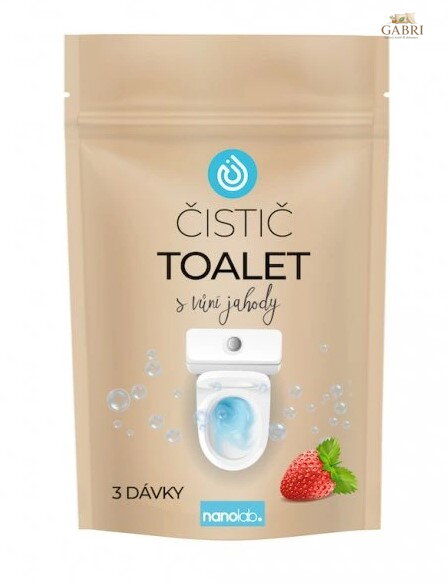 Přírodní čistič TOALET s vůní jahody 3 dávky