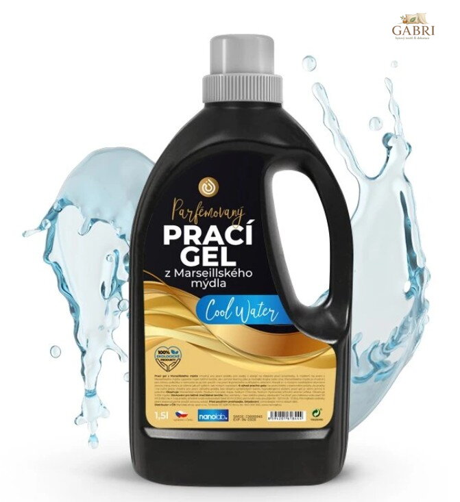 Prací gel z Marseillského mýdla Cool water 1,5 L