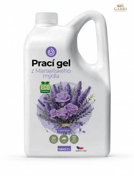 Prací gel z Marseillského mýdla pro citlivou pokožku Levandule 2L