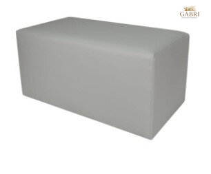Taburet  EKO kůže 80x40x42cm světle šedá - více barev na výběr