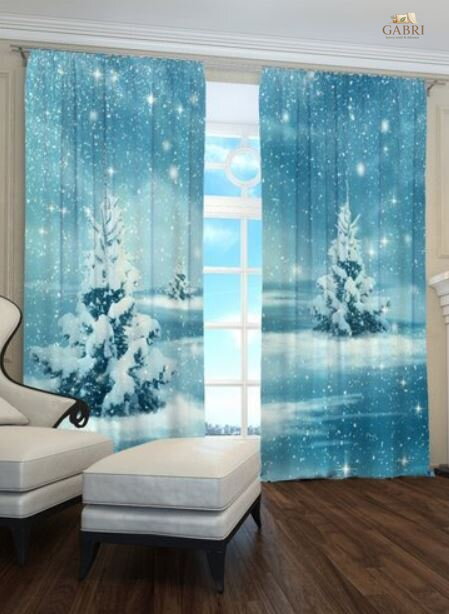 Exkluzivní zatemňovací závěsy Black out s potiskem 2x145x250cm - S202021