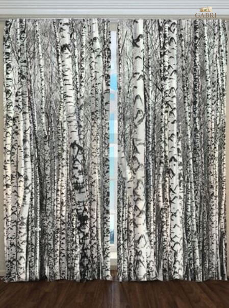 Exkluzivní zatemňovací závěsy Black out s potiskem 2x145x250cm - S65718