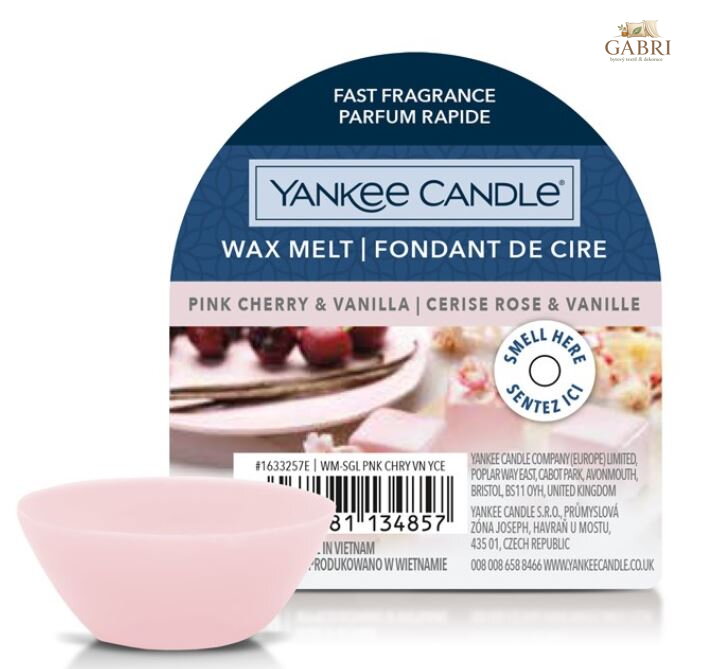 Yankee Candle vonný vosk do aromalampy - PINK CHERRY & VANILLA ( 40845 )