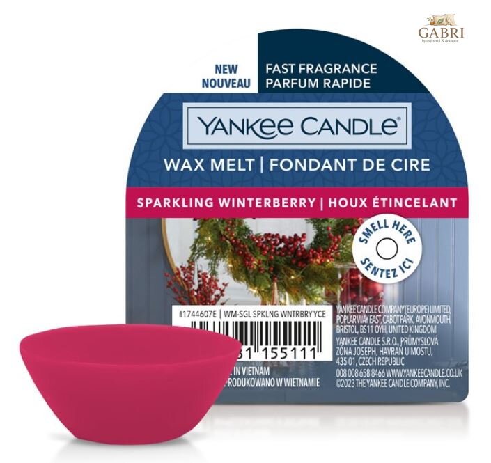 Yankee Candle vonný vosk do aromalampy - SPARKLING WINTERBERRY ( 41218 )