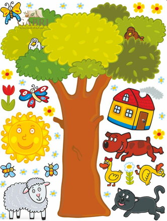 Samolepící dekorace dětská Strom - K 1044-2025