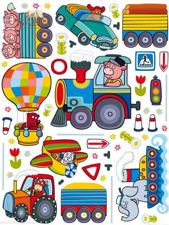 Samolepící dekorace dětská Vlak - K 1046-2025