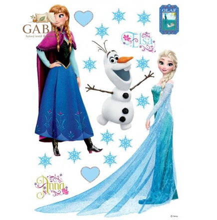  Samolepící dekorace na zeď 42,5x65cm Frozen - DK 1729-2025