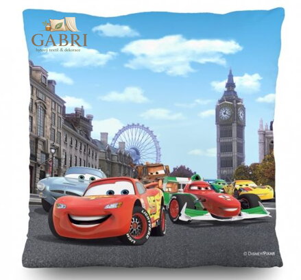 Dětský licenční polštářek 40x40cm Ag-Cars CND 3112