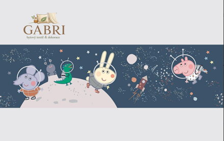 Samolepící bordura do dětského pokoje Prasátko Peppa - WB954 - 603