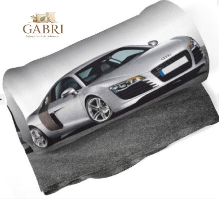 Fleecová fotodeka - Stříbrné audi více rozměrů