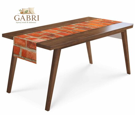  Běhoun na stůl - Cihly více rozměrů