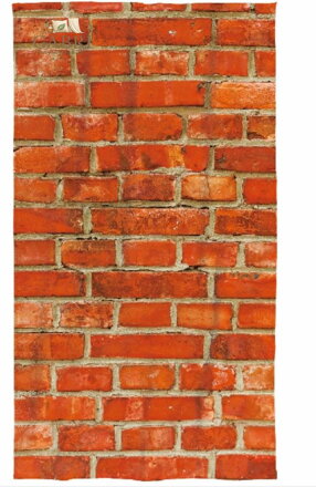 Osuška s potiskem 70x140cm - Cihly