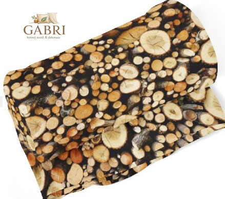 Fleecová fotodeka - Dřevo více rozměrů