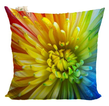 Fotopolštářek s efektem 3D - Duhový květ