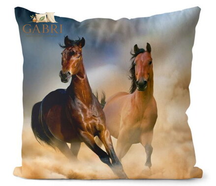 Fotopolštářek s efektem 3D - Koně