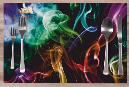 Prostírání na stůl - Duhový kouř