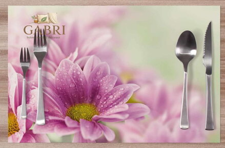 Prostírání na stůl - Fialové květiny