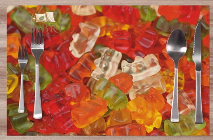  Prostírání na stůl - Medvídci gum.