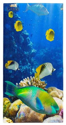 Osuška s potiskem 70x140cm - Mořské dno