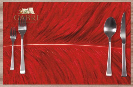  Prostírání na stůl - Červené pírko