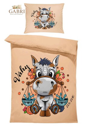 Povlečení z moderního materiálu Interlock fototisk 3D efekt - Koňská znamení Váhy