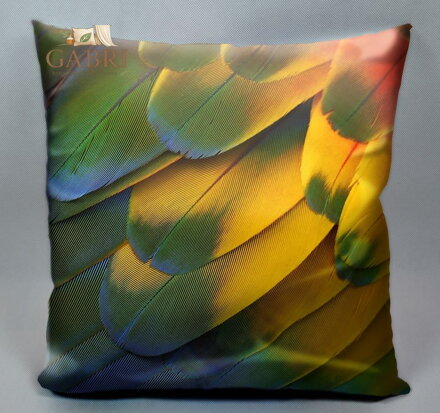 Fotopolštářek s efektem 3D - Ptačí peří 