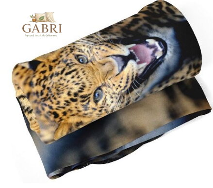 Fleecová fotodeka - Gepardí řev více rozměrů 