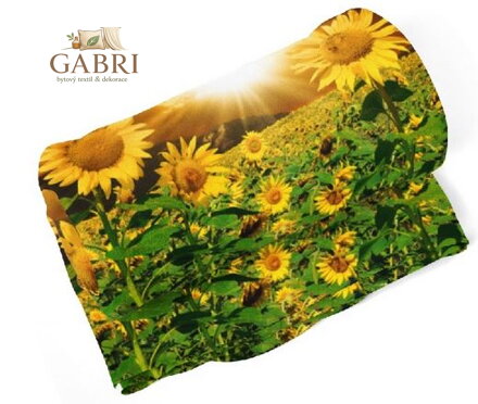 Fleecová fotodeka - Slunečnice  více rozměrů