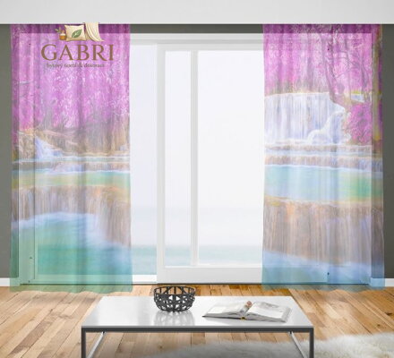 Záclony s 3D potiskem 2x150x250cm - Splav