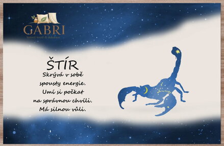 Prostírání Štír (23.10. - 22.11.) - modré
