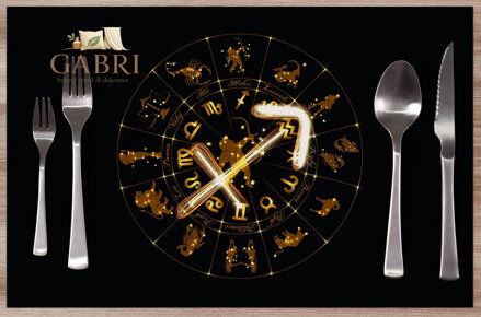 Prostírání na stůl - Symbol znamení Střelec (23.11. - 21.12.) 