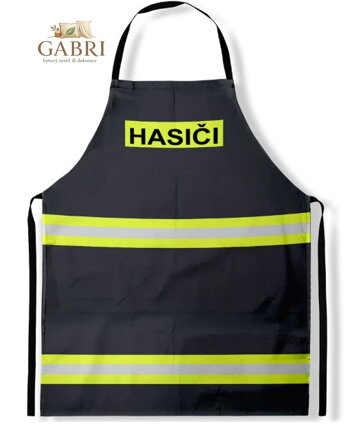 Kuchyňská zástěra - Hasiči pruhy