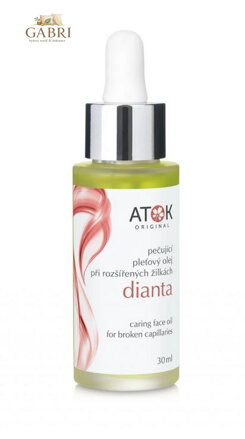 Pečující pleťový olej při rozšířených žilkách Dianta