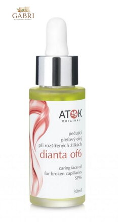 Pečující pleťový olej při rozšířených žilkách Dianta OF6 